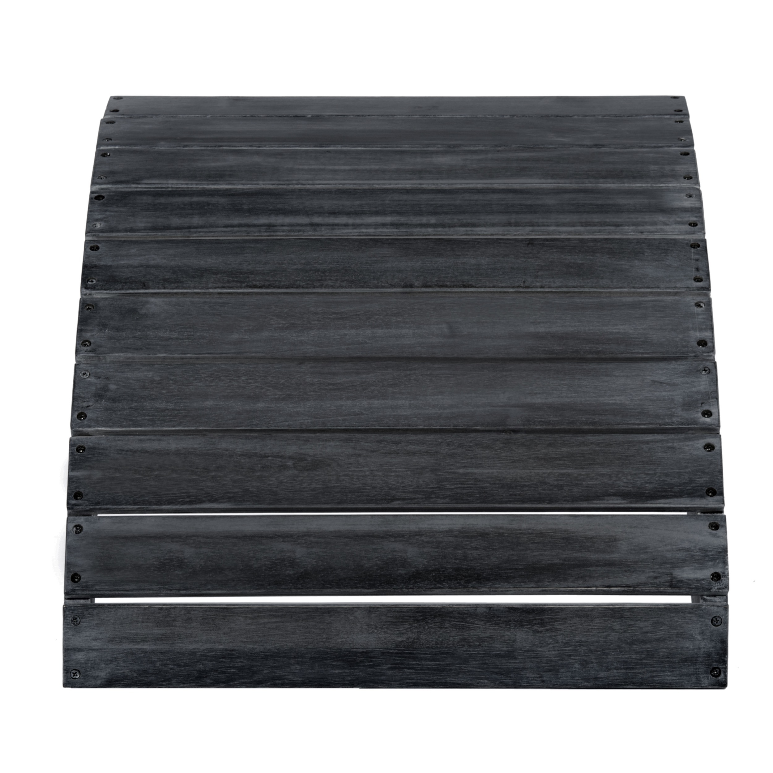 Mopani Ottoman - Dark Slate Grey - Safavieh - Image 0
