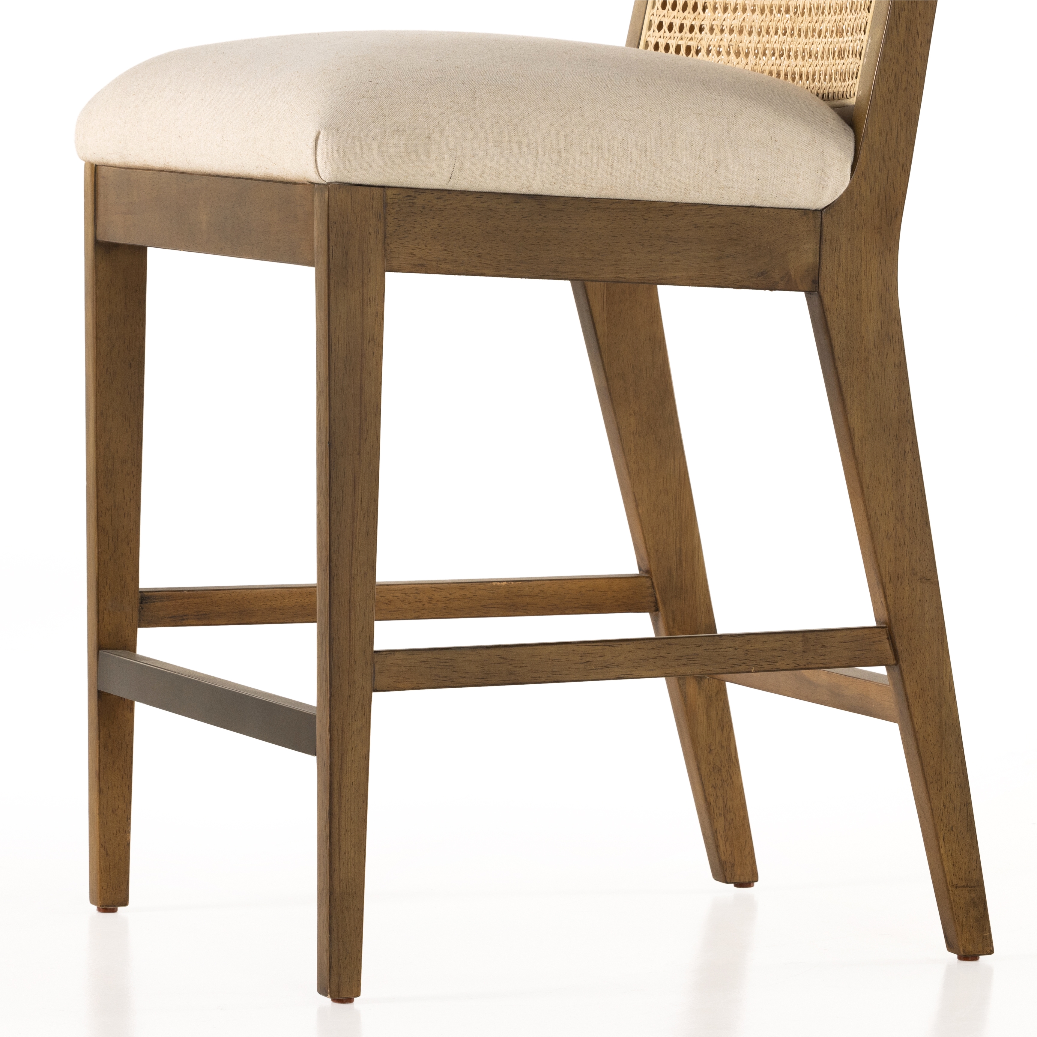 Antonia Cane Armless Bar + Counter Stool - Savile Flax - Image 3