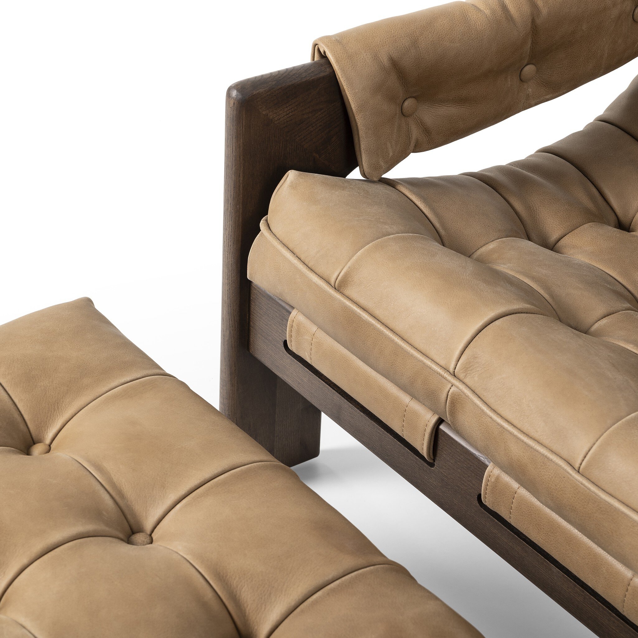 Halston Chair With Ottoman - Palermo Drift - Image 3