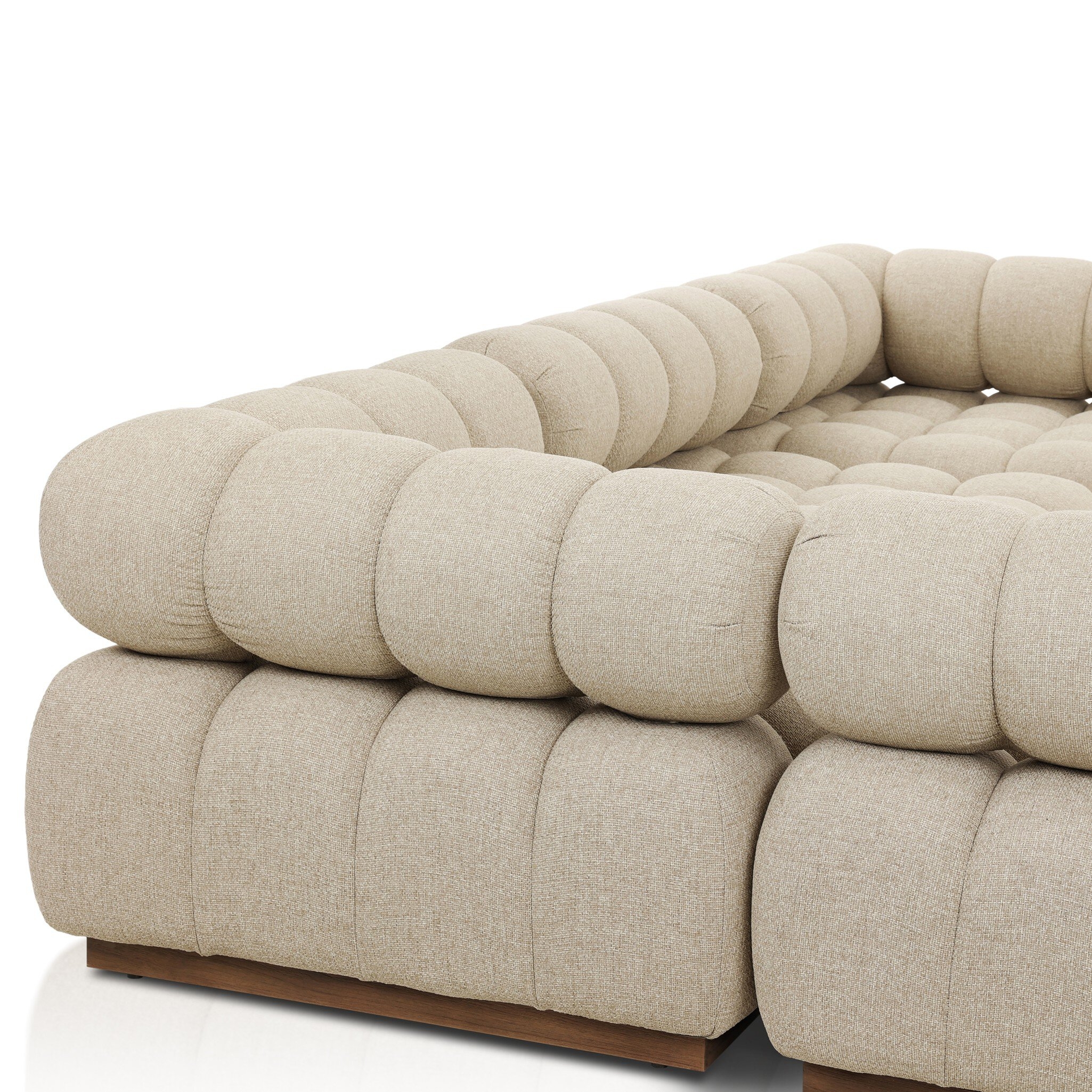 Roma Outdoor 5-Piece Sectional - Hayes Cream - Image 8