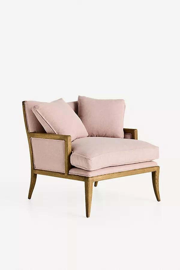 Florence Linen-Blend Chaise - Image 0