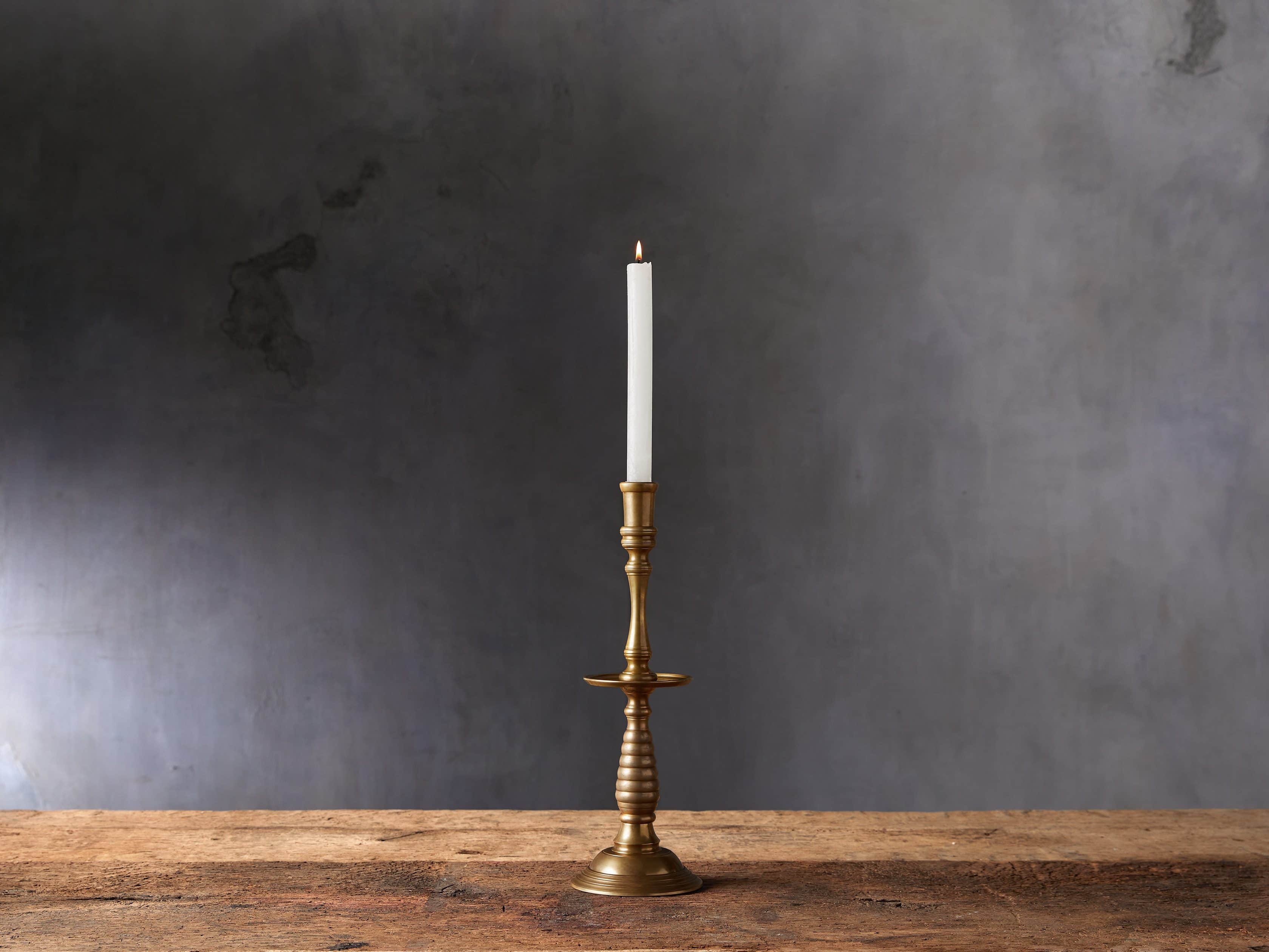 Layla Taper Holder in Brass - Image 0