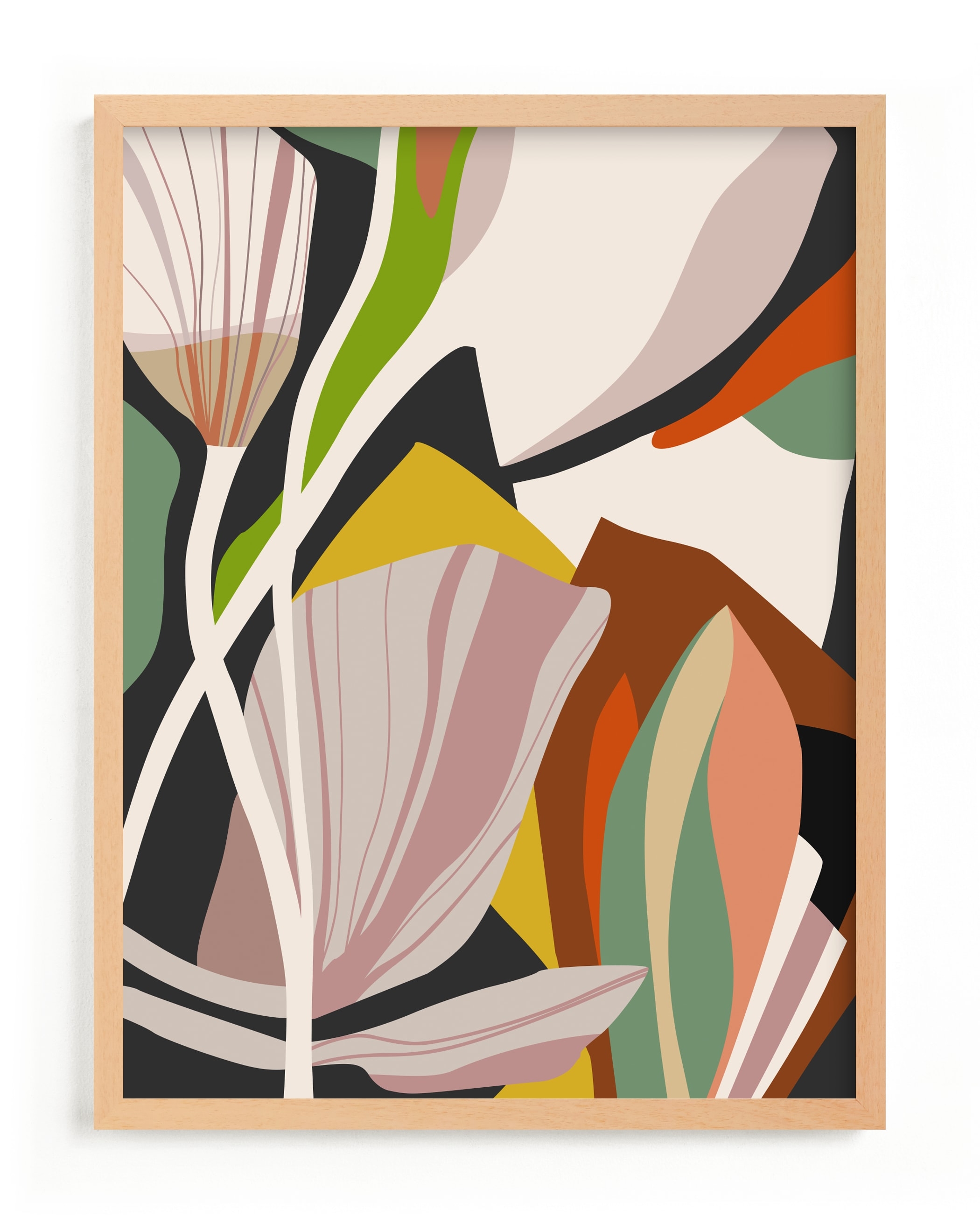 Leaves And Flowers Limited Edition Fine Art Print 2 - Image 0