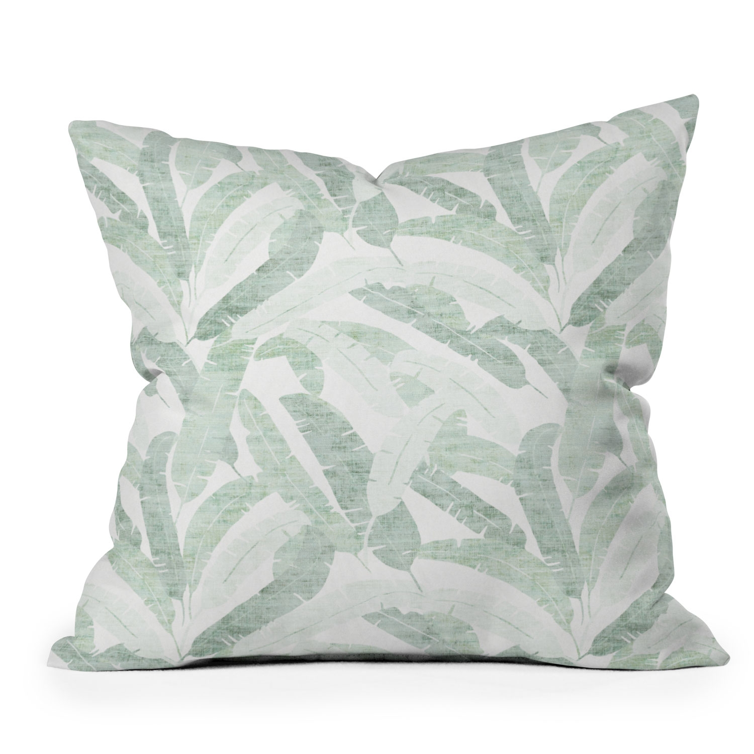 Banana Leaf Light by Holli Zollinger - Outdoor Throw Pillow 20" x 20" - Image 0