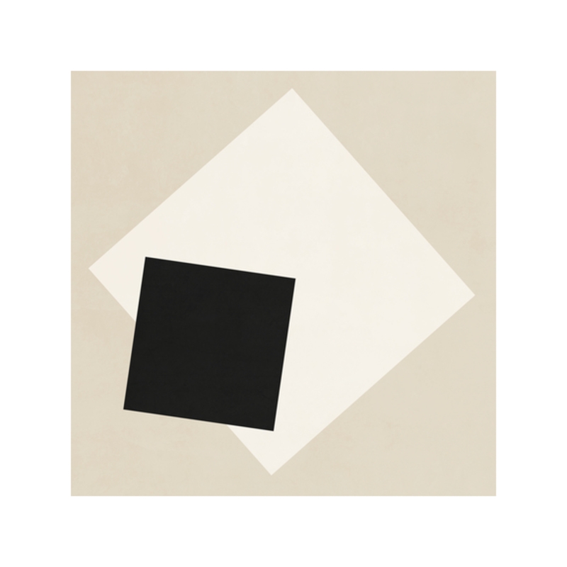 Abstract Geometric Art, Neutral, Art Print, 24" x 24" - Image 1