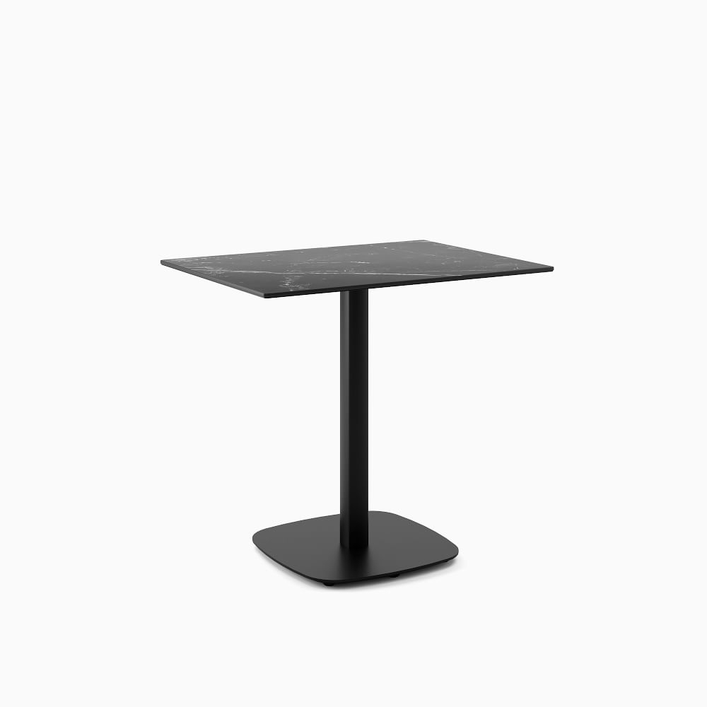 WE Gable 24x32 Bistro Table, Rectangle, Black - Image 0