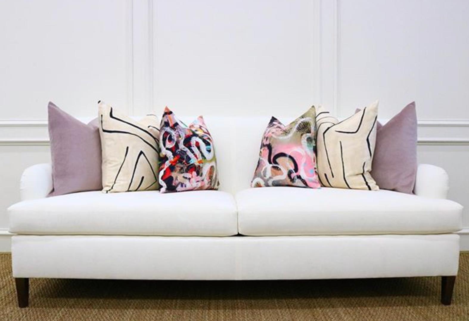GRAFFITO // LINEN + ONYX - 14" X 36" - Image 5