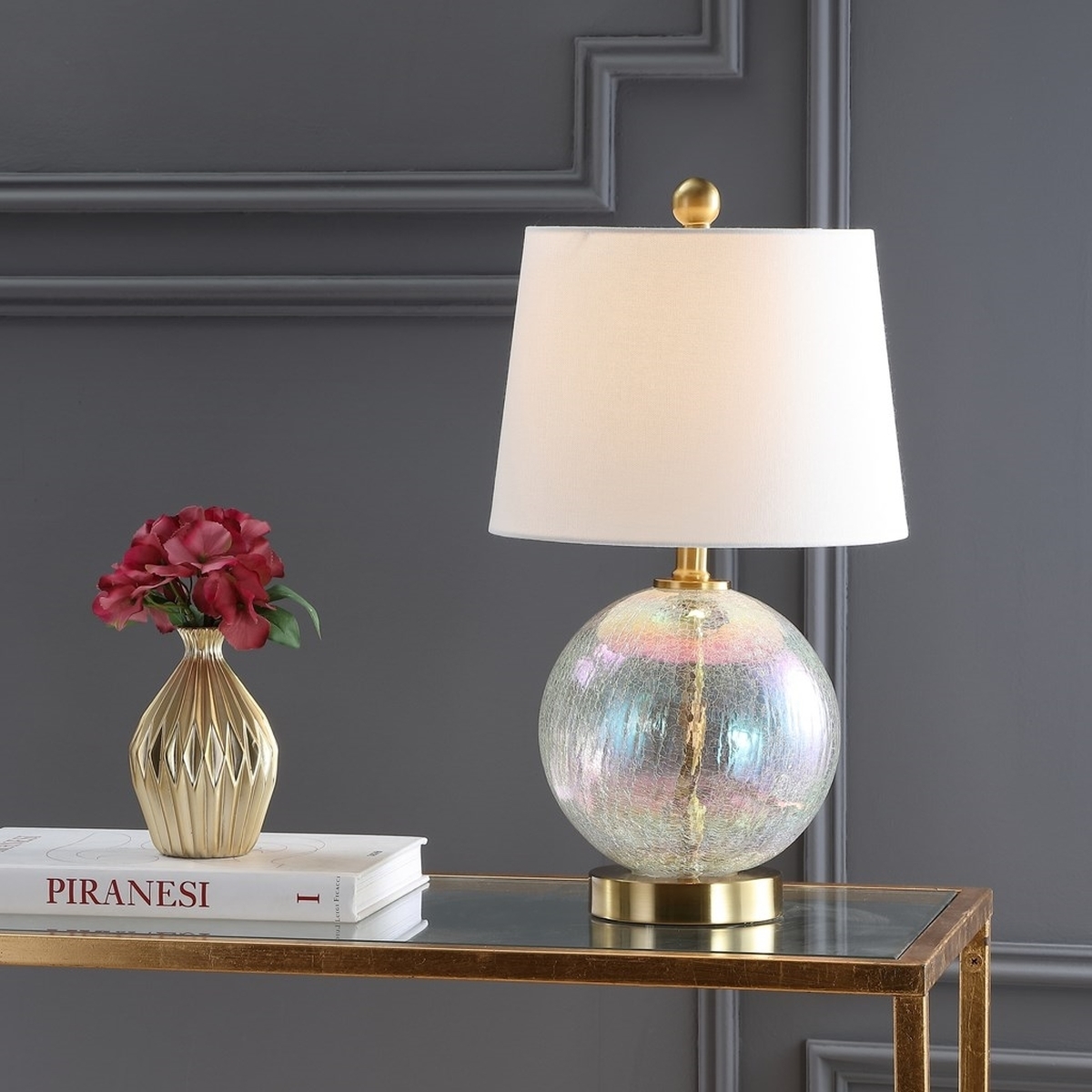 Riglan Table Lamp - Clear/Gold - Arlo Home - Image 3