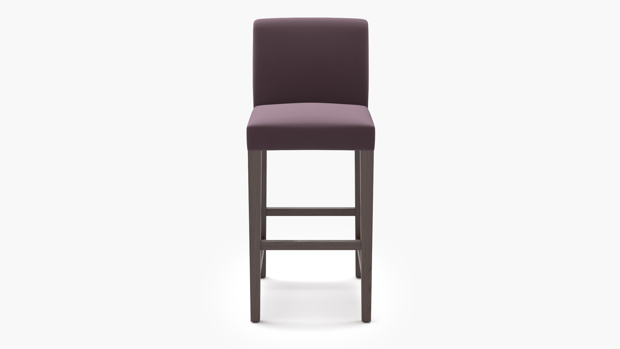 Signature Dining Bar Stool, Lavender Performance Plush Velvet, Espresso Square Tapered Leg - Image 0