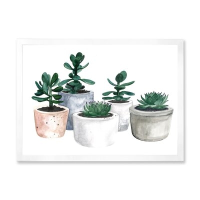 Cactus And Succulent House Plants VI - Farmhouse Canvas Wall Art Print-FDP35351 - Image 0