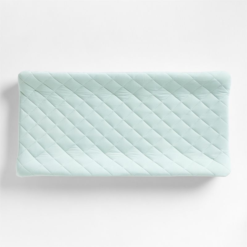 Baby's First Green Organic Jersey Baby Changing Pad Cover - Image 2