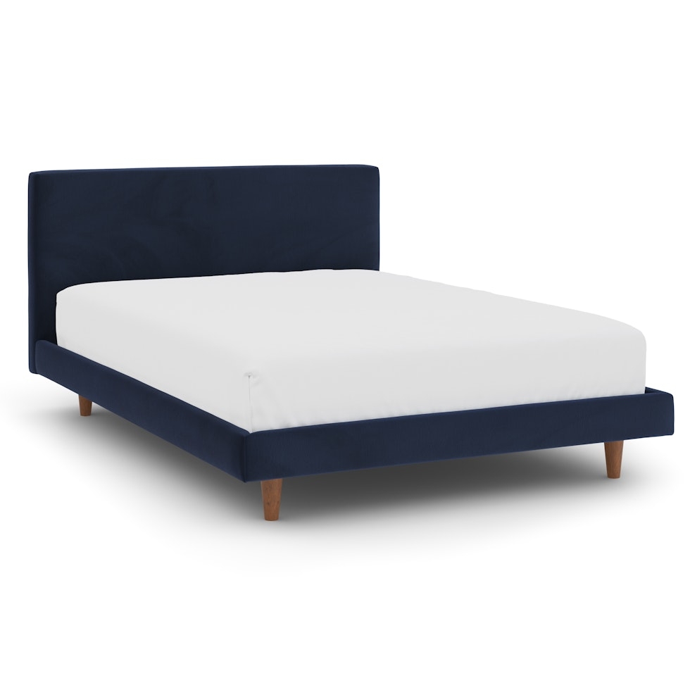Tessu Full Low Profile Velvet Bed - Hale Ink - Image 3