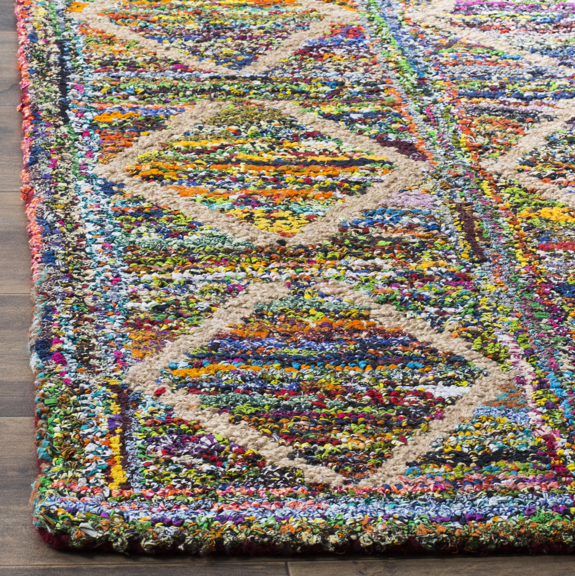 Arlo Home Hand Tufted Area Rug, NAN440A, Multi,  3' X 5' - Image 1