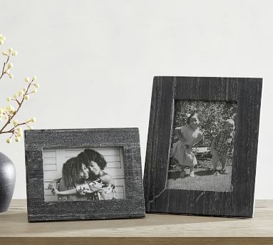 Marble Picture Frame, Black, 4" x 6" - Image 2