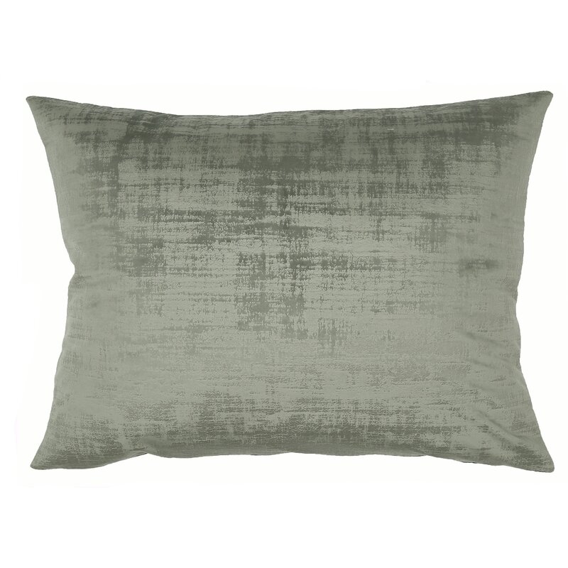 TOSS by Daniel Stuart Studio Dublin Feather Abstract Lumbar Pillow Color: Thyme, Size: 15" H x 20" W - Image 0