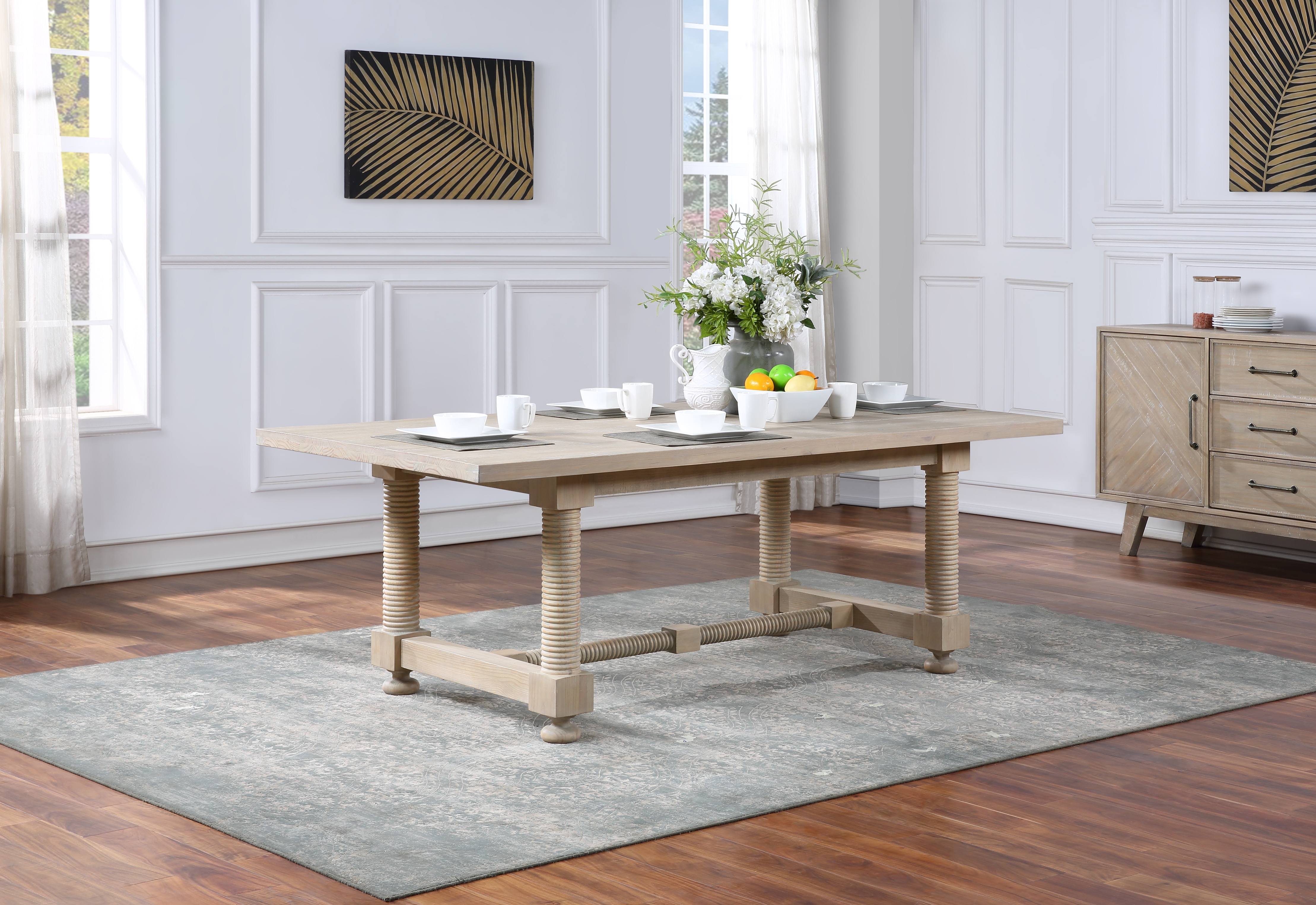 Barrister Rectangular Dining Table - 2 Cartons - Barrister Distressed - Image 2