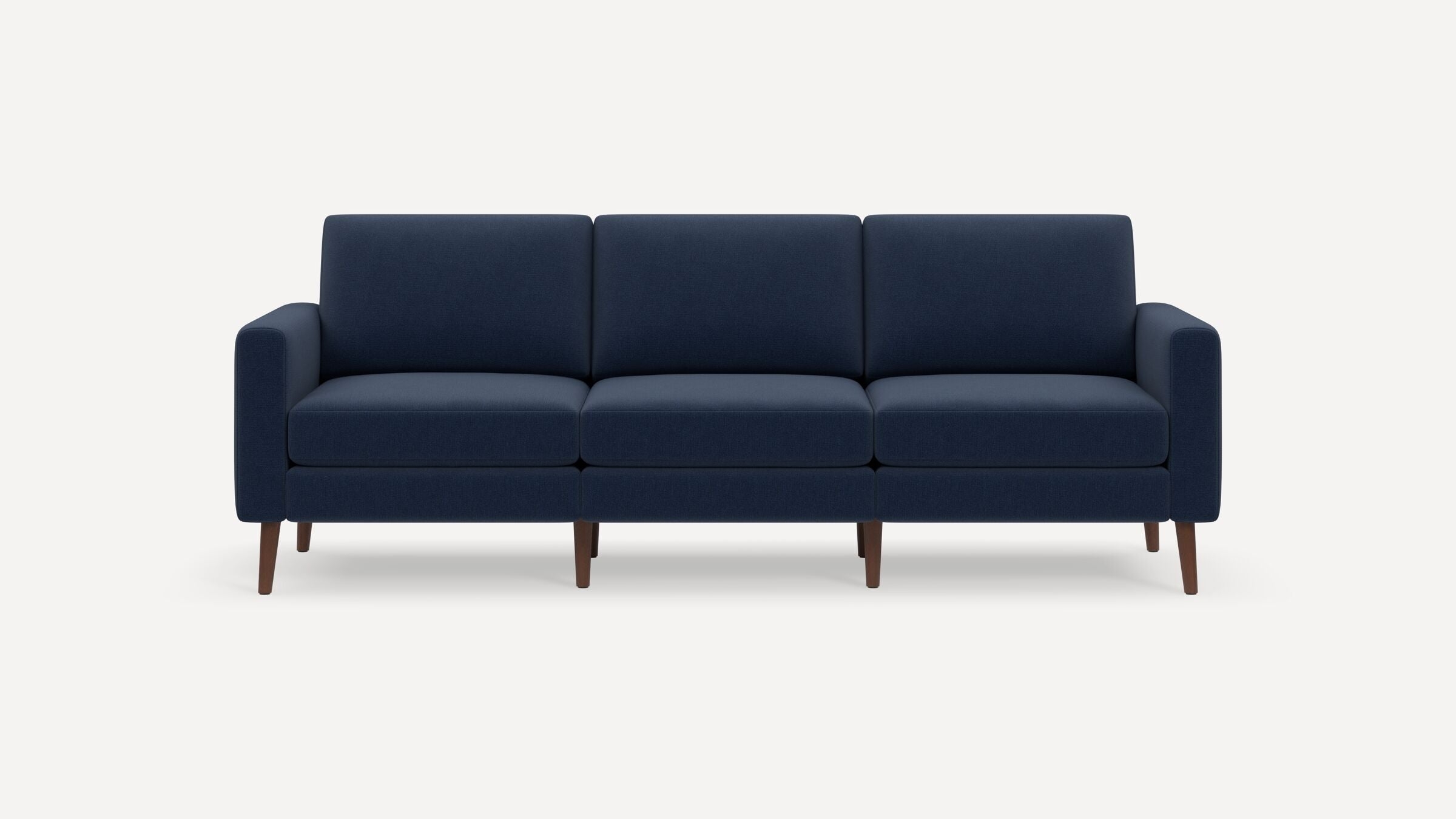 Nomad Sofa - Navy Blue - Performance Flatweave / Walnut - Wood / Block - Image 0