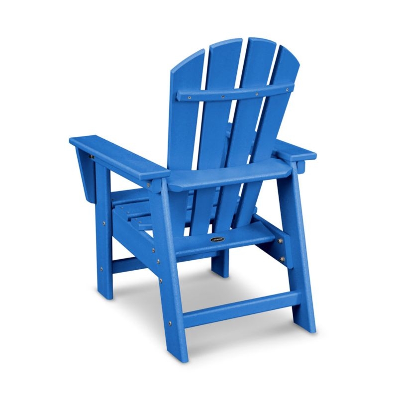 Pacific Blue Outdoor Kids Adirondack Chair by POLYWOOD ® - Image 2
