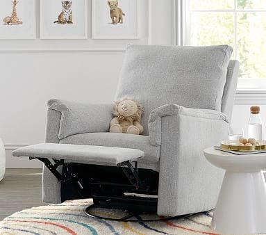 Dream Manual Swivel Glider & Recliner, Performance Boucle, Oatmeal - Image 2