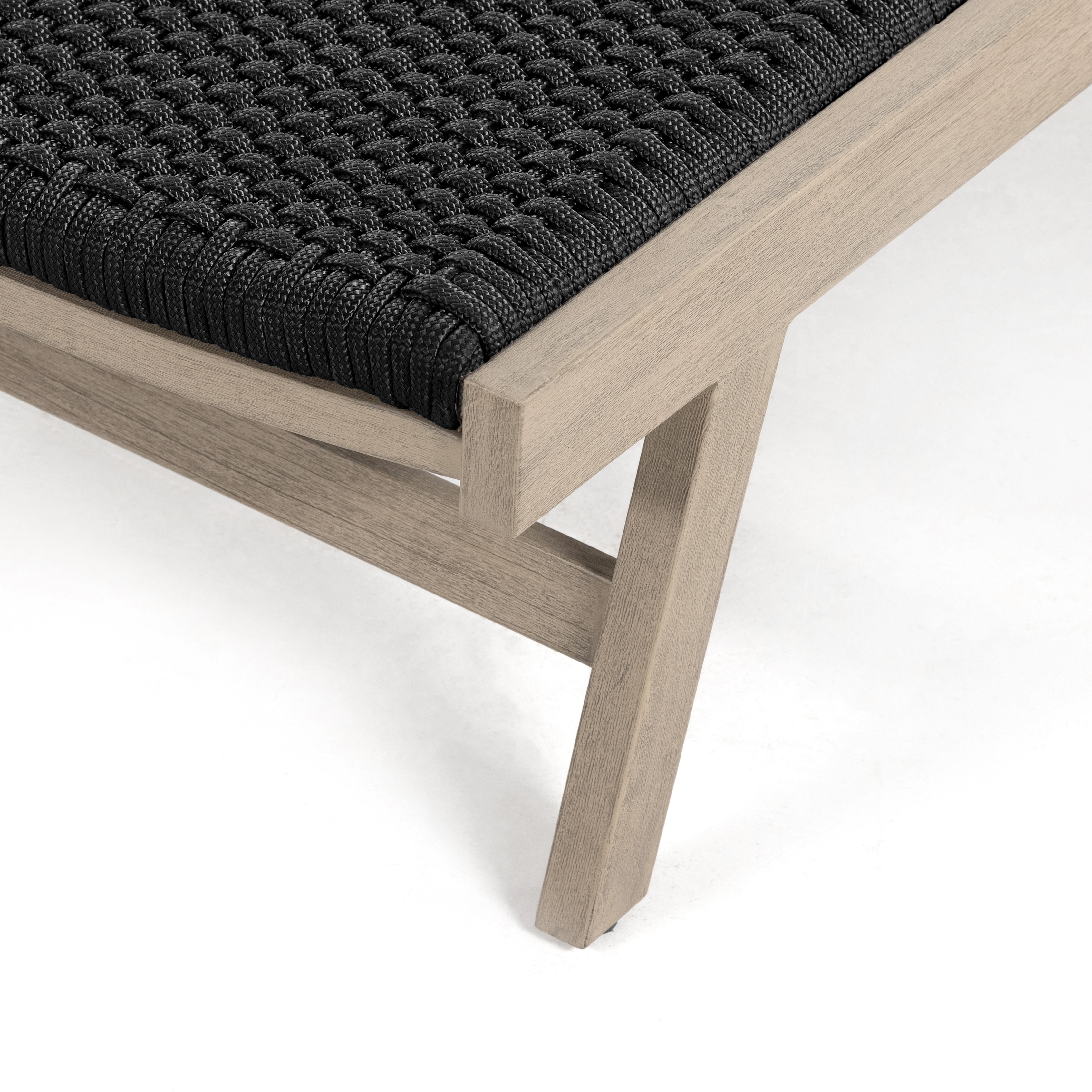 Delano Outdoor Chaise Lounge- Grey - Image 1