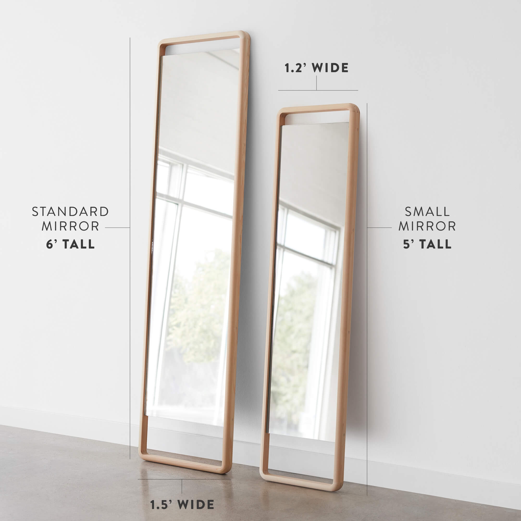 The Citizenry Hinoki Wood Floor Mirror | Standard - Image 3