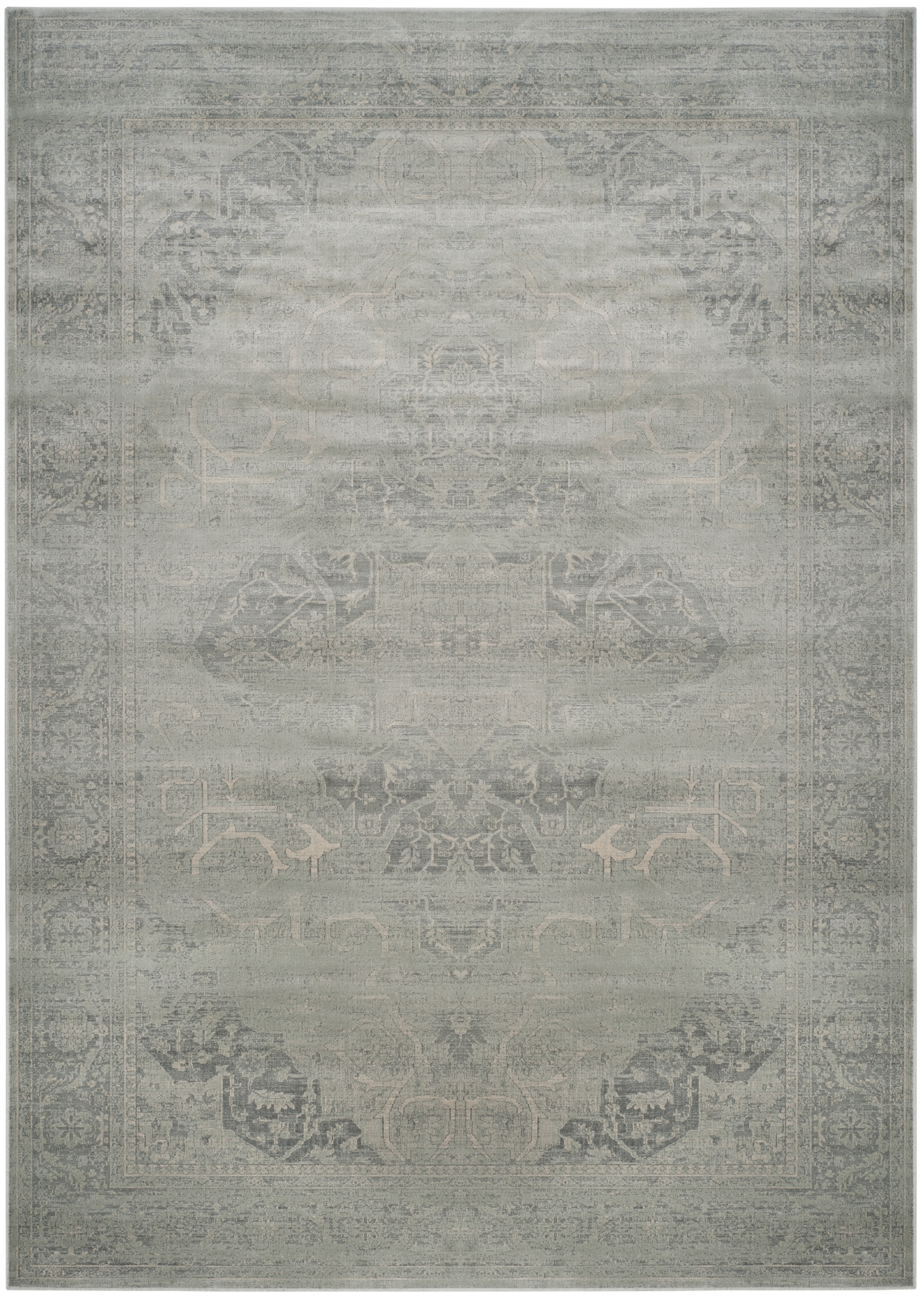 Arlo Home Woven Area Rug, VTG159-7660, Silver,  8' X 11' 2" - Image 0