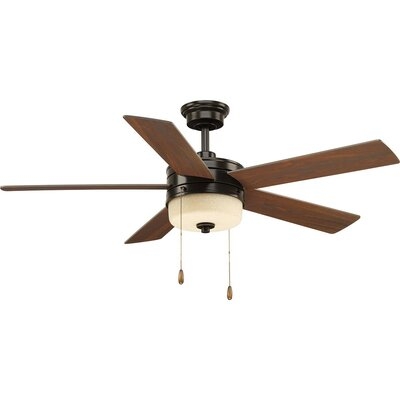 52" Van Nest 5 - Blade LED Standard Ceiling Fan with Pull Chain and Light Kit Included - Image 0