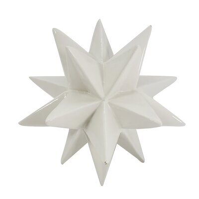 White Ceramic Star Decoration - Image 0