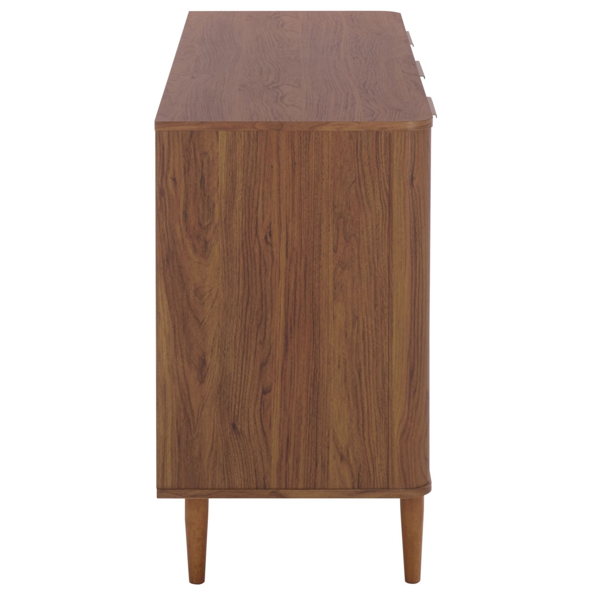 Brey 3 Drawer Sideboard/Media Stand - Walnut / Brass - Image 6