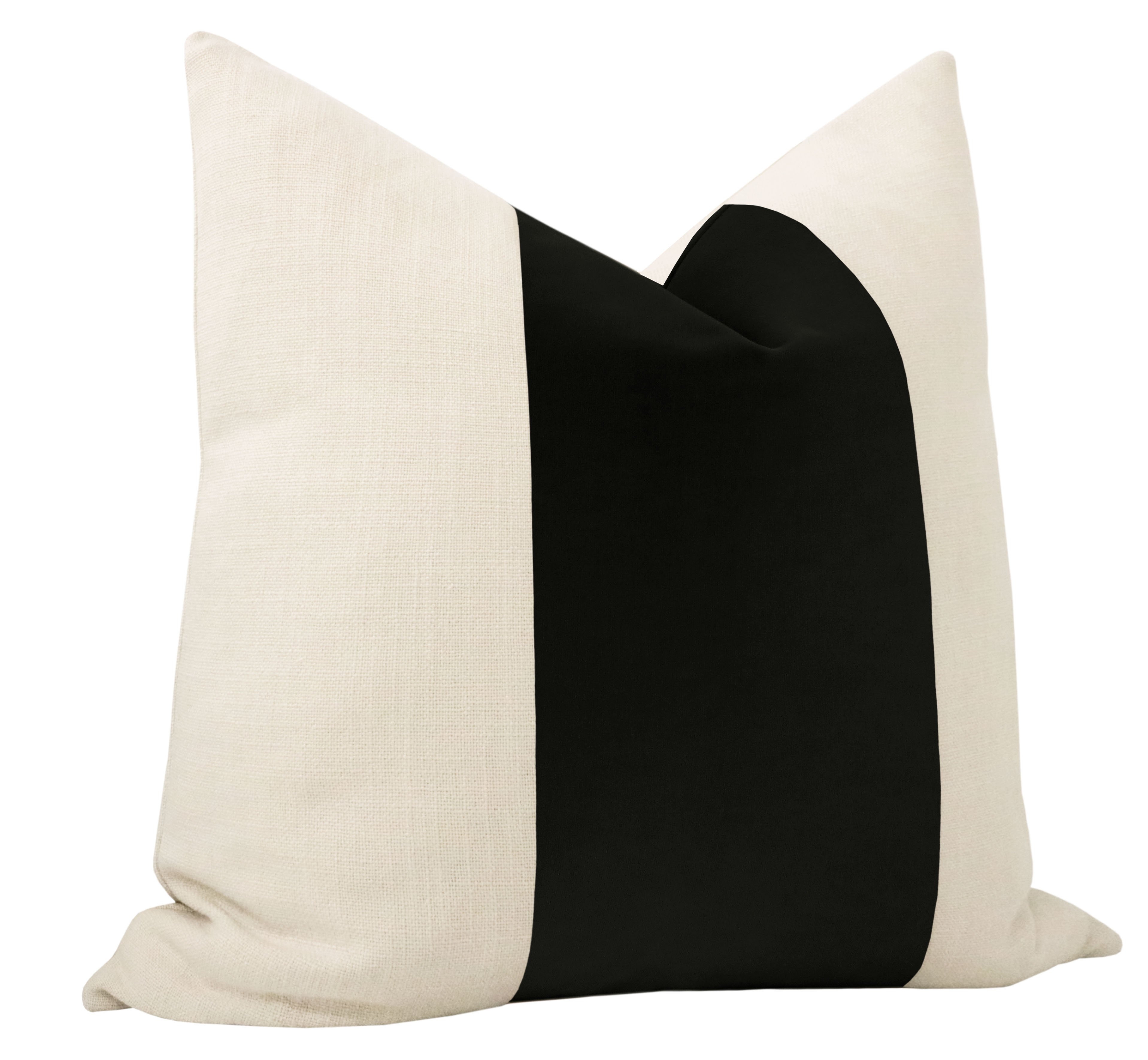 Studio Velvet Pillow Cover, Noir, 18" x 18" - Image 3