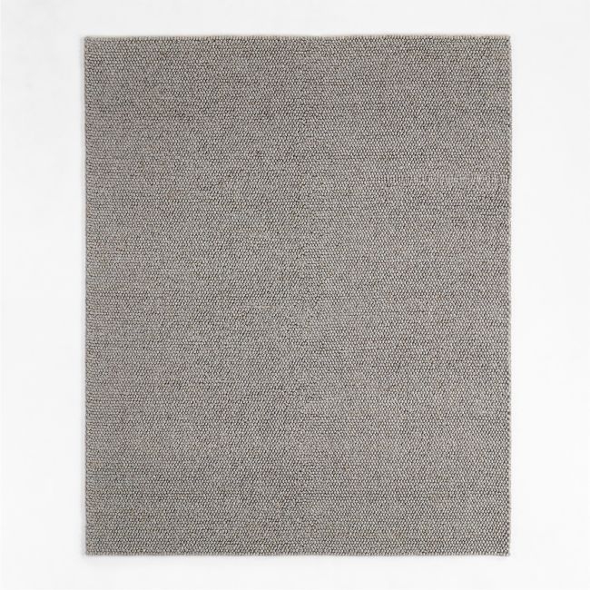 Orly Wool Blend Handwoven Grey Area Rug 6'x9' - Image 0