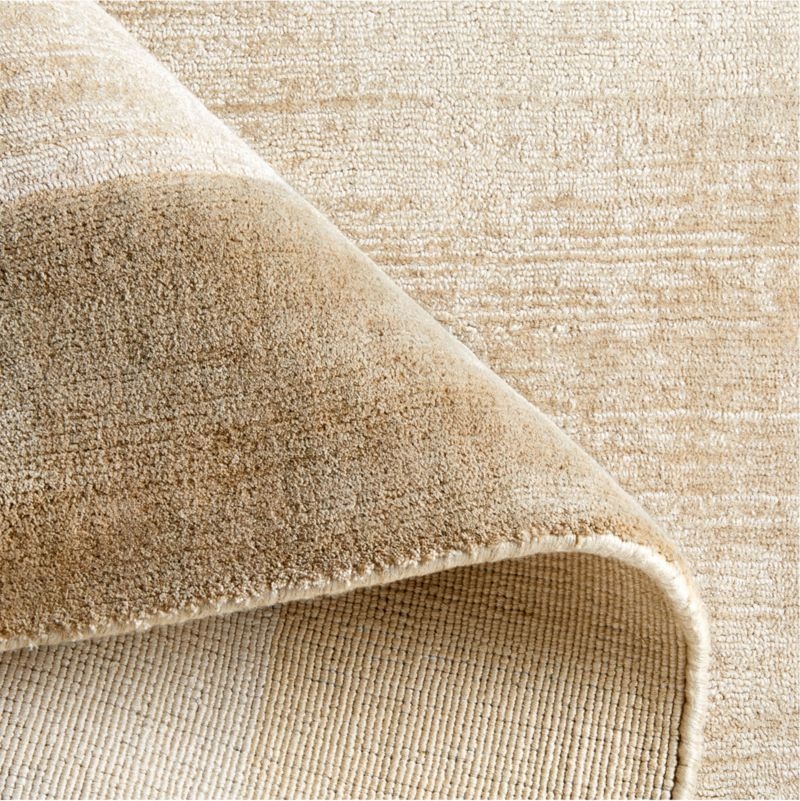 Laval Border Viscose Handwoven Taupe Area Rug 12'x15' - Image 9