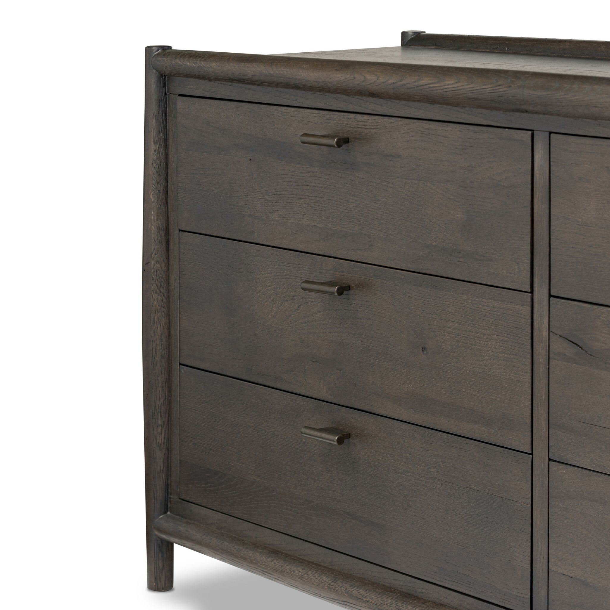 Glenview 6 Drawer Dresser - Cracked Smoked Black Veneer - Image 11