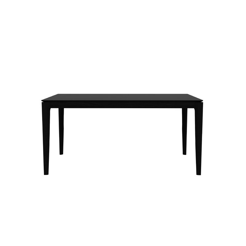 Ethnicraft Bok Solid Wood Dining Table Color: Black, Size: 30" H x 63" L x 32" W - Image 0