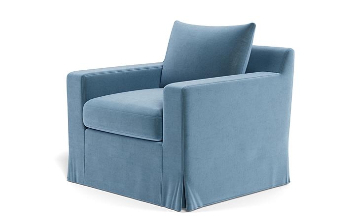 Sloan Slipcovered Swivel Glider Accent Chair - Image 2