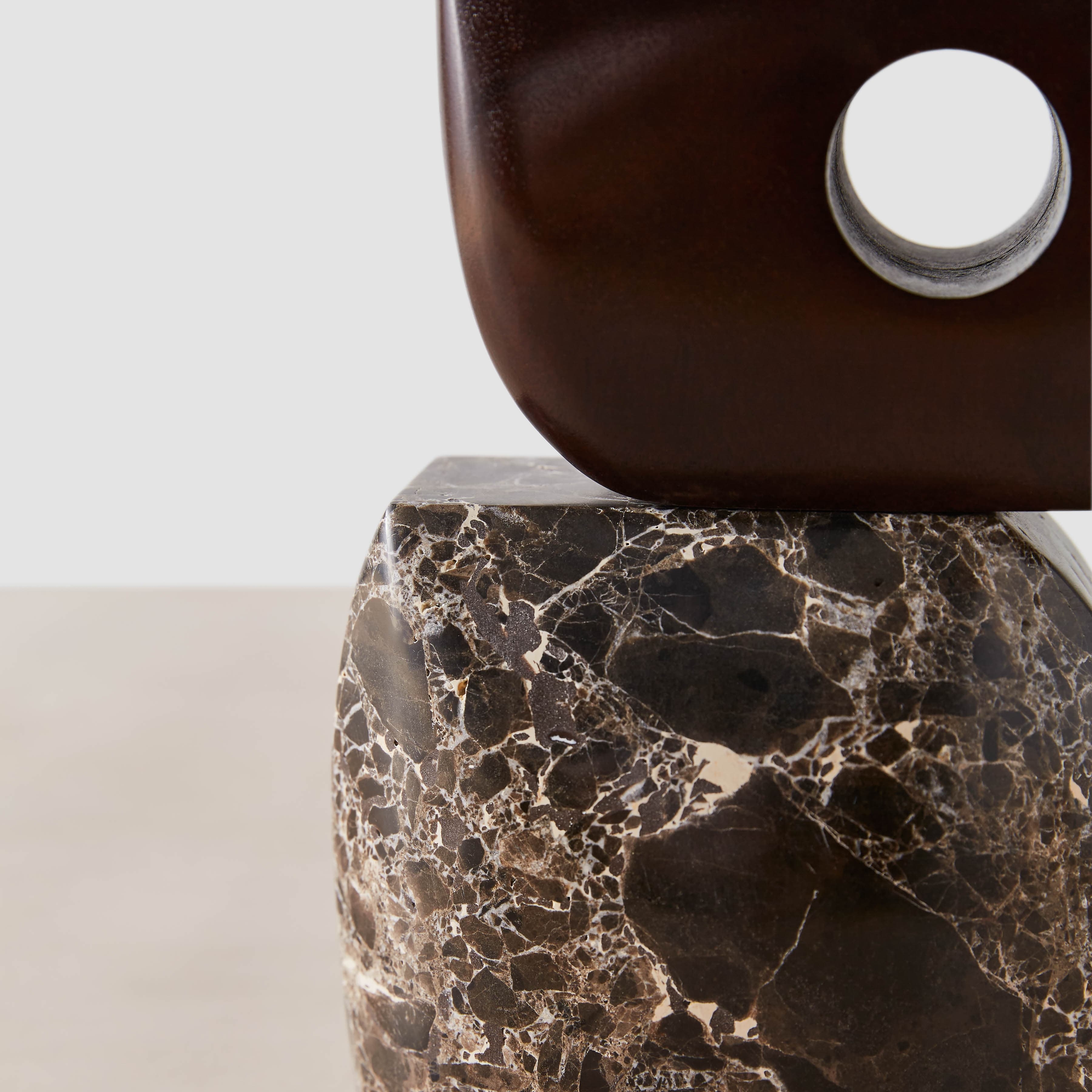 The Citizenry Hari Stone and Wood Sculpture | Tan/Beige - Image 5