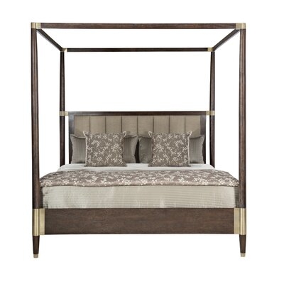 Claredon Upholstered Canopy Bed - Image 0
