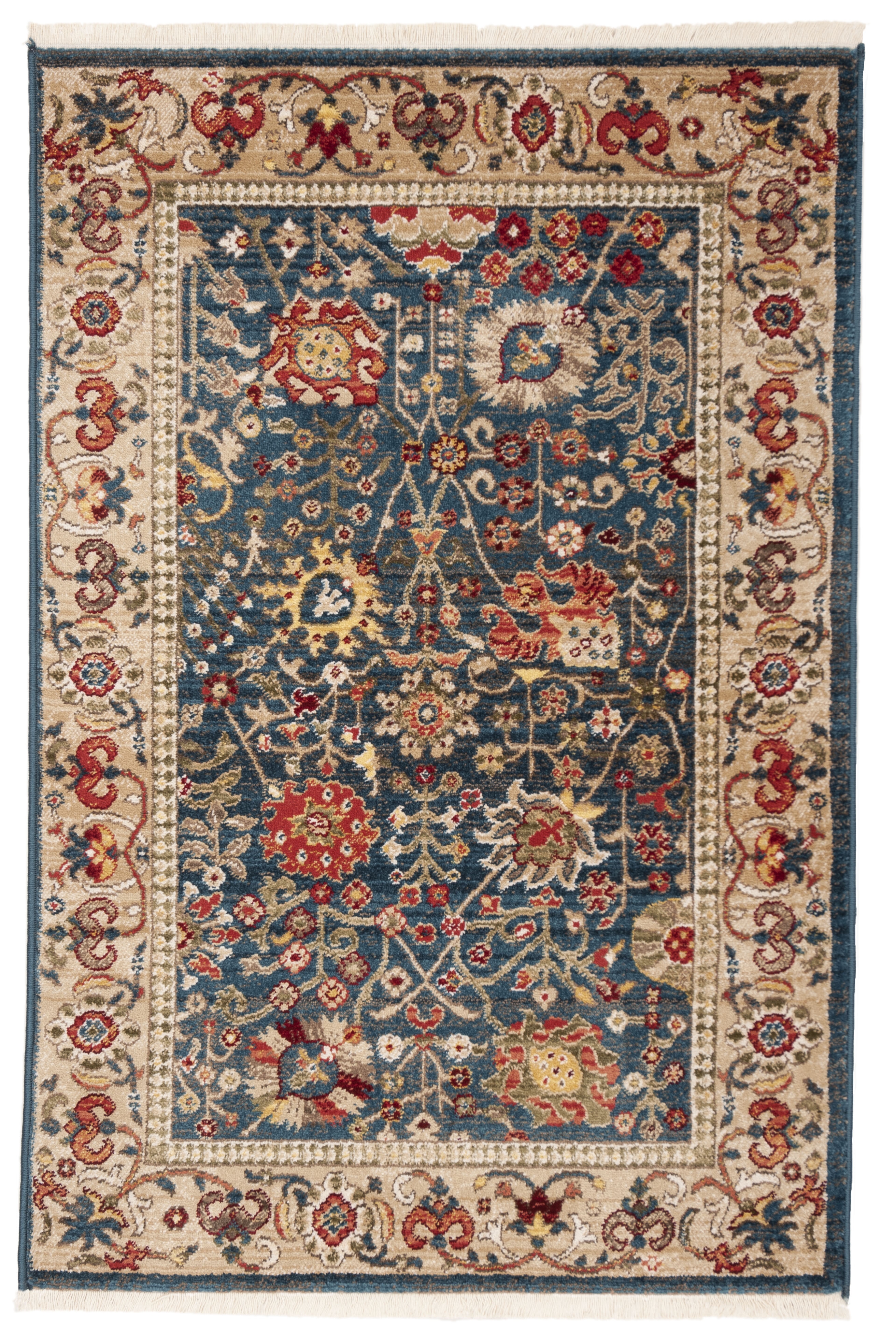 Arlo Home Woven Area Rug, KSN303G, Blue/Tan,  3' 3" X 4' 10" - Image 0