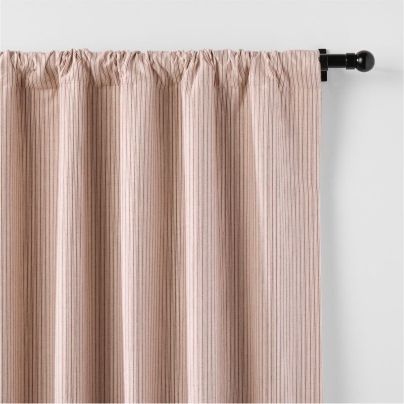 French Ticking Stripe Blackout Curtain Panel 44" x 84" by Sharland England - Image 2