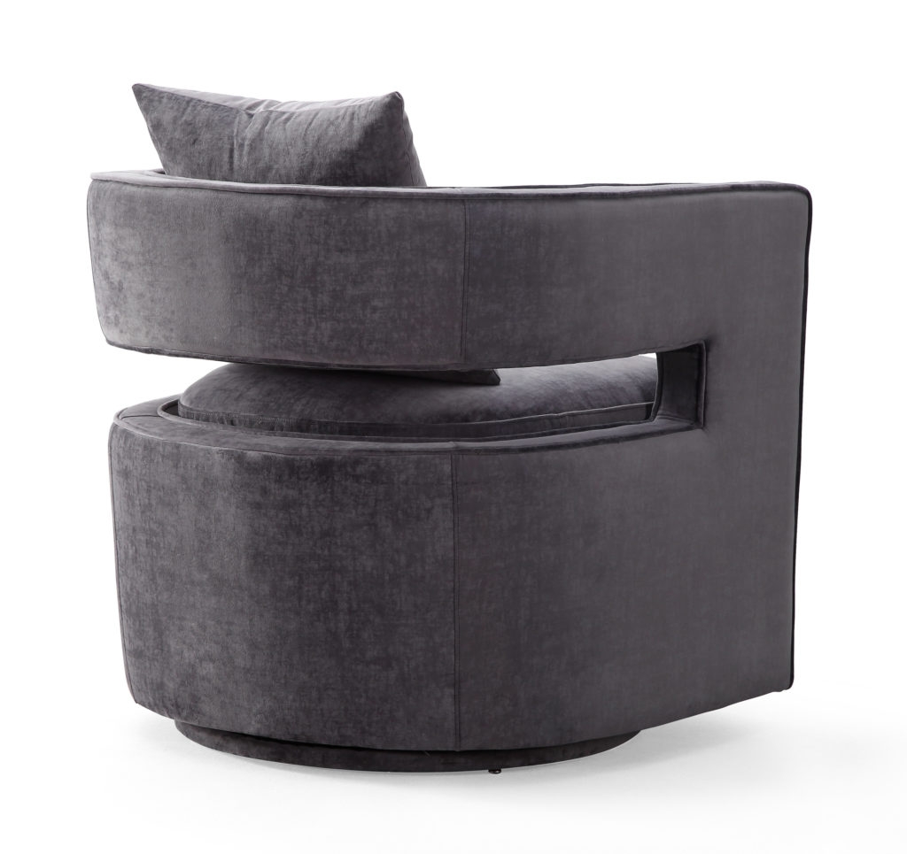 Kennedy Grey Swivel Chair - Image 3