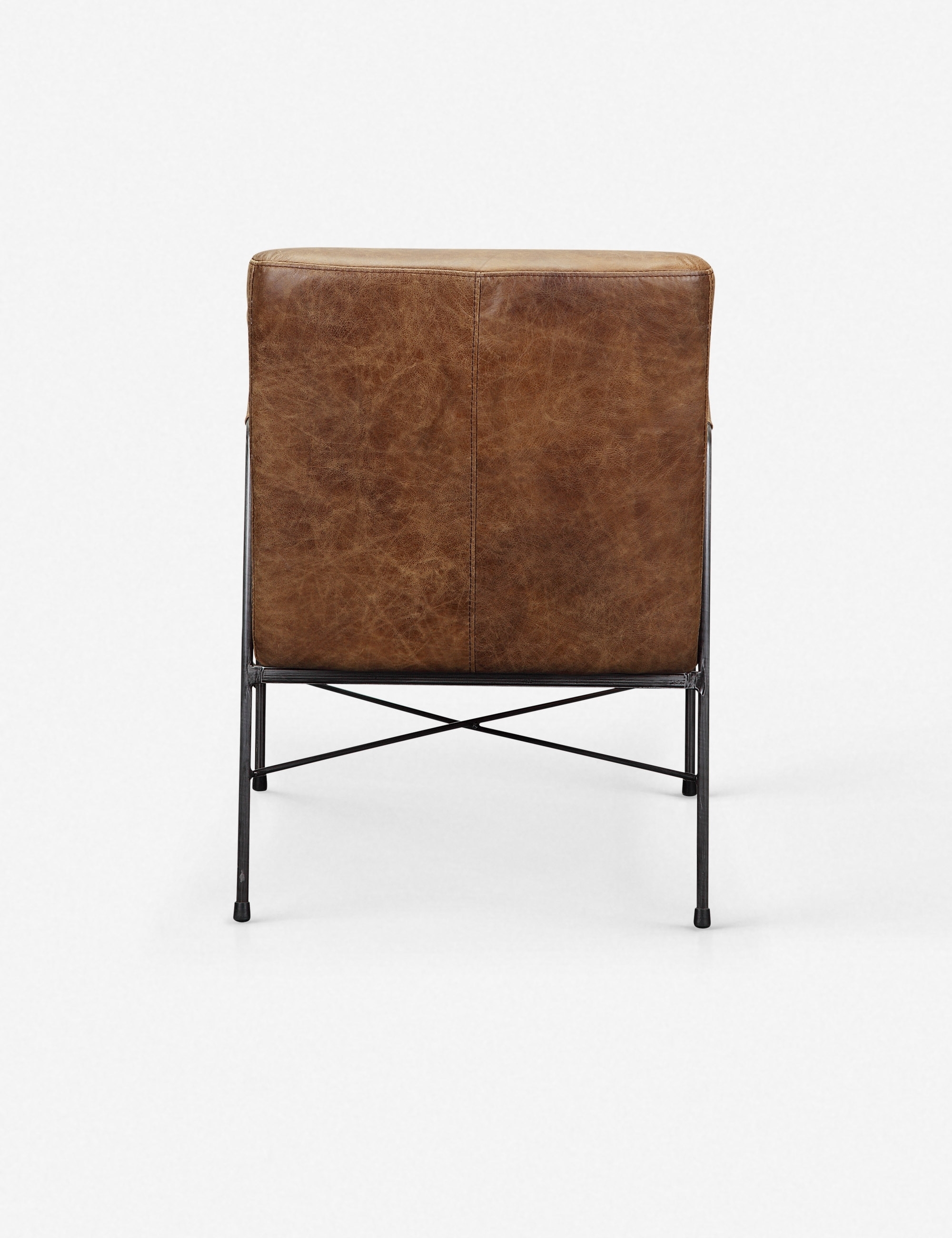 Ivie Leather Accent Chair - Image 3