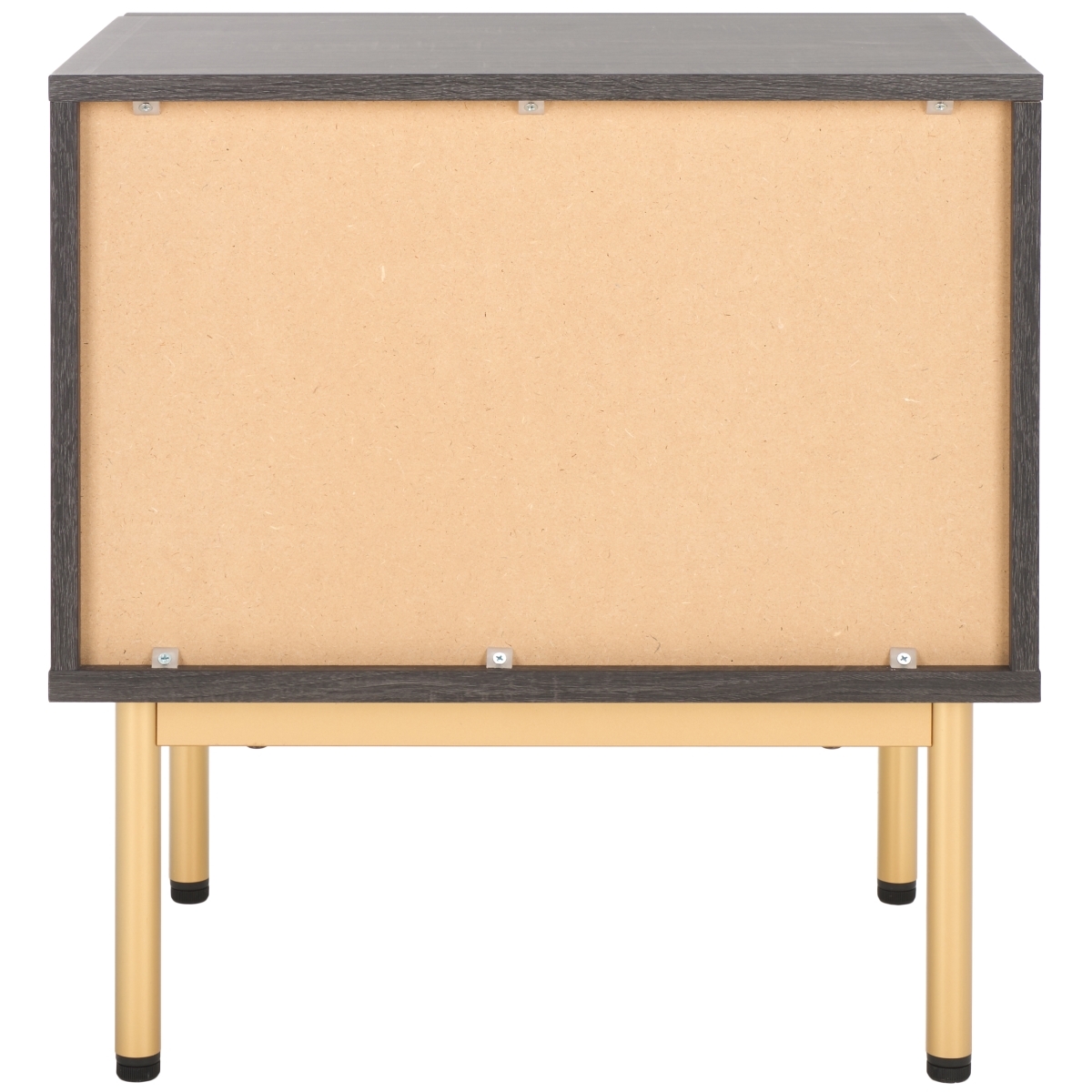Axelle 1 Drawer Nightstand - Distressed Black / Gold - Safavieh - Image 7