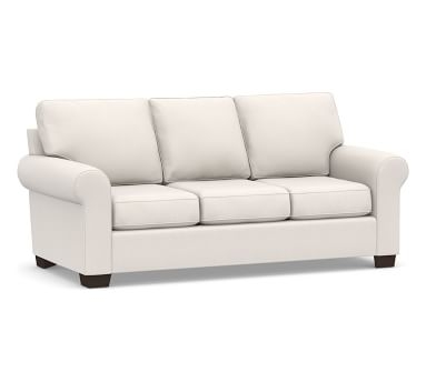 Buchanan Roll Arm Upholstered Deluxe Sleeper Sofa, Polyester Wrapped Cushions, Park Weave Oatmeal - Image 3