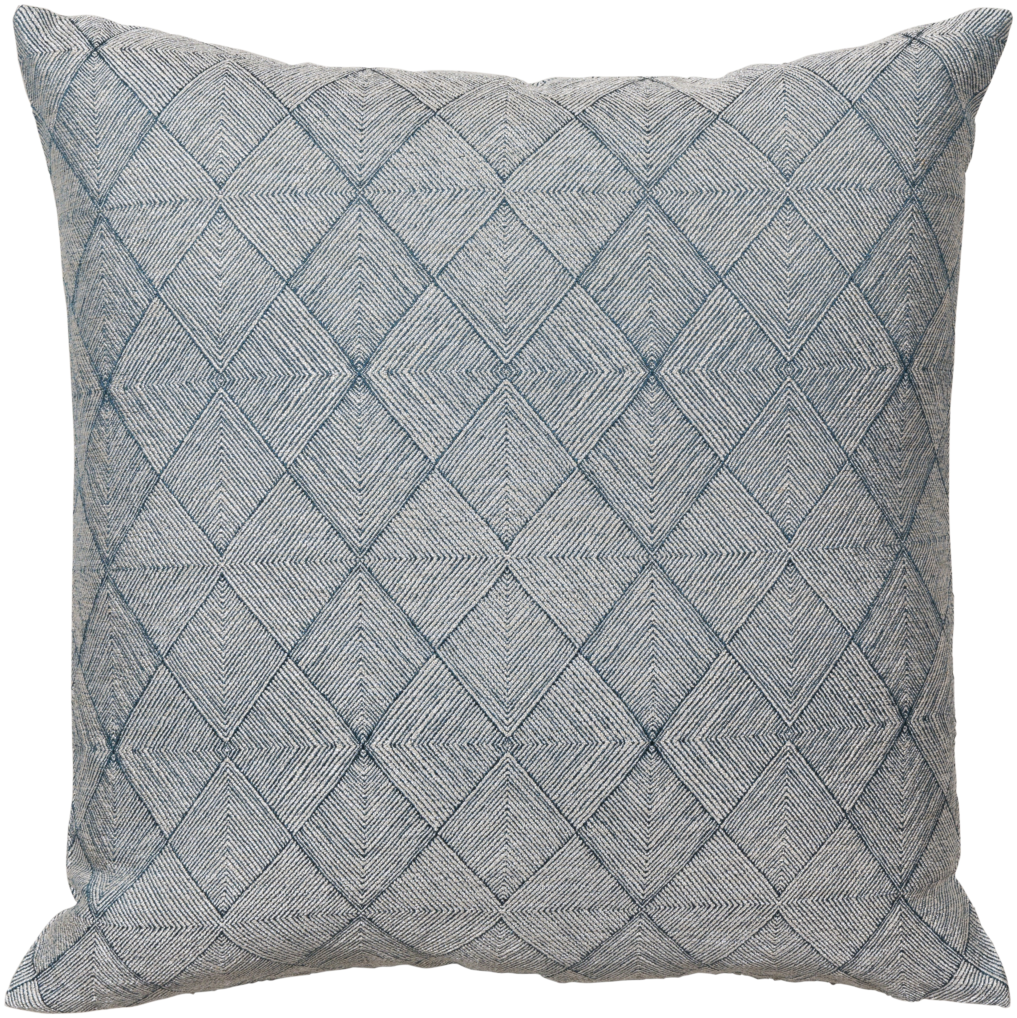 Messina Pillow Cover, 22" x 22", Teal & Champagne - Image 0