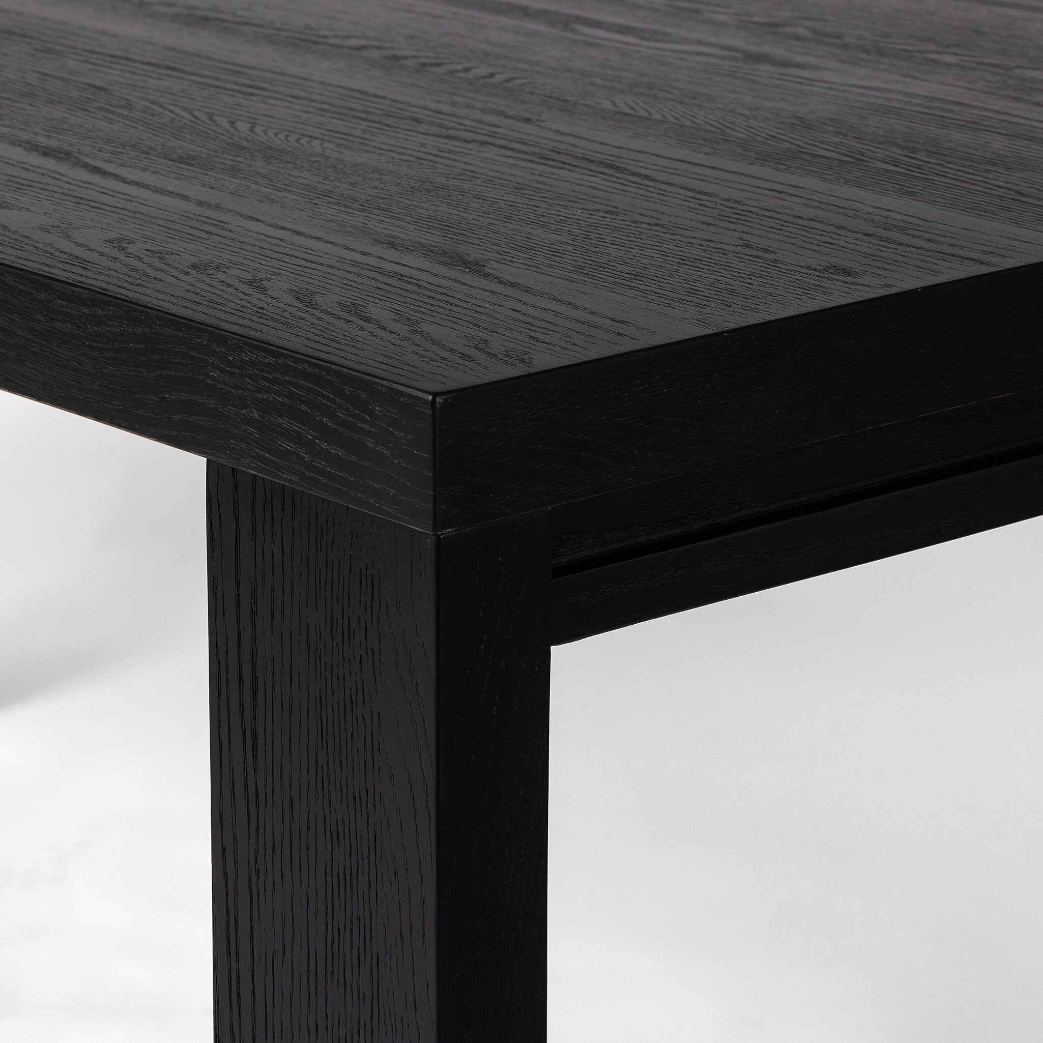 Millie Dining Table 72" - Drifted Matte Black Veneer - Image 4