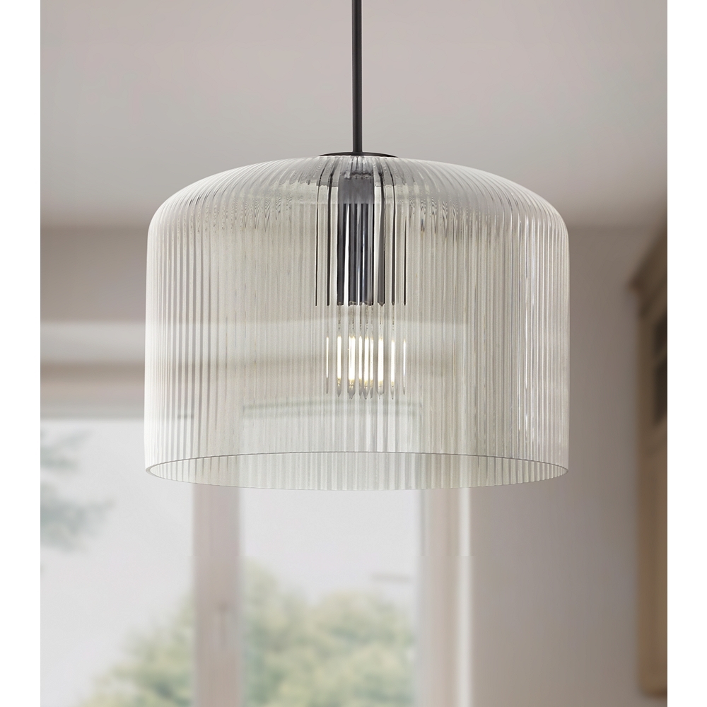 Possini Euro Lallie 17 3/4" Wide Modern Glass Dome Pendant Light - Image 0