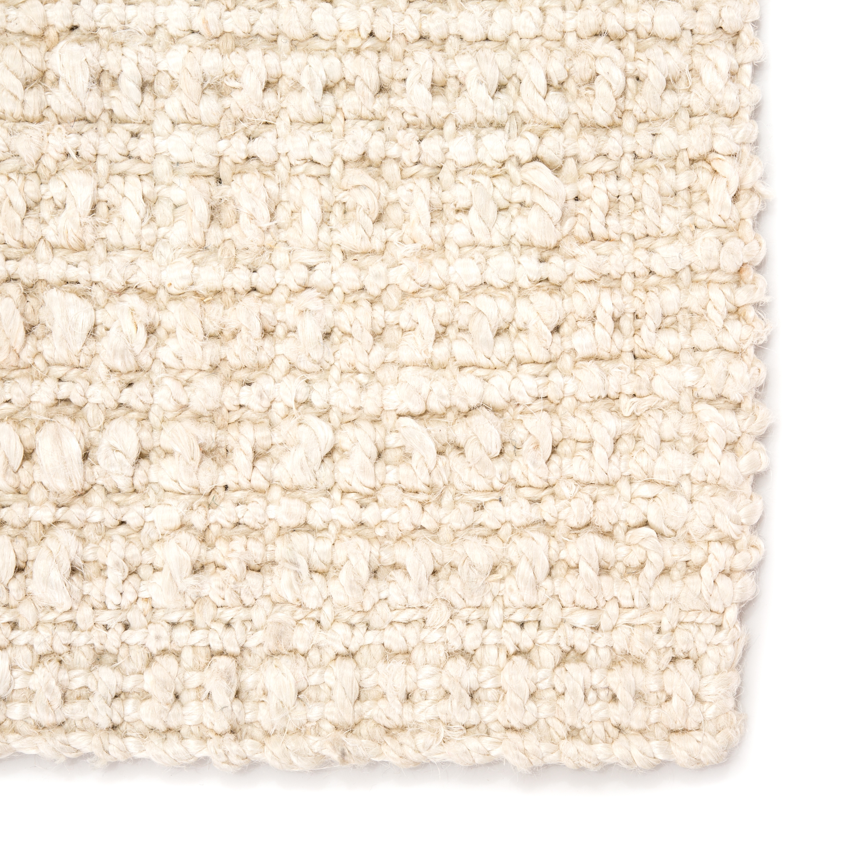 Tyne Natural Solid Ivory Area Rug (9'X12') - Image 3