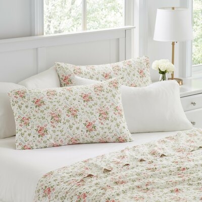 Marissa 200 Thread Count Floral 100% Cotton Sheet Set - Image 0