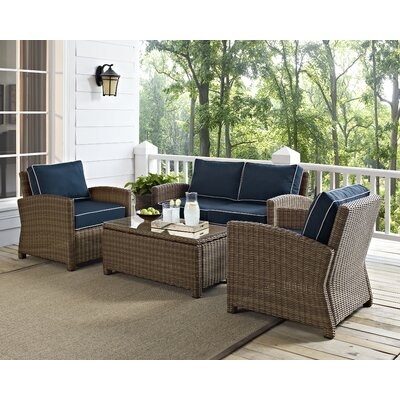 Dardel 4 Piece Sofa Seating Group with Cushions - Image 0