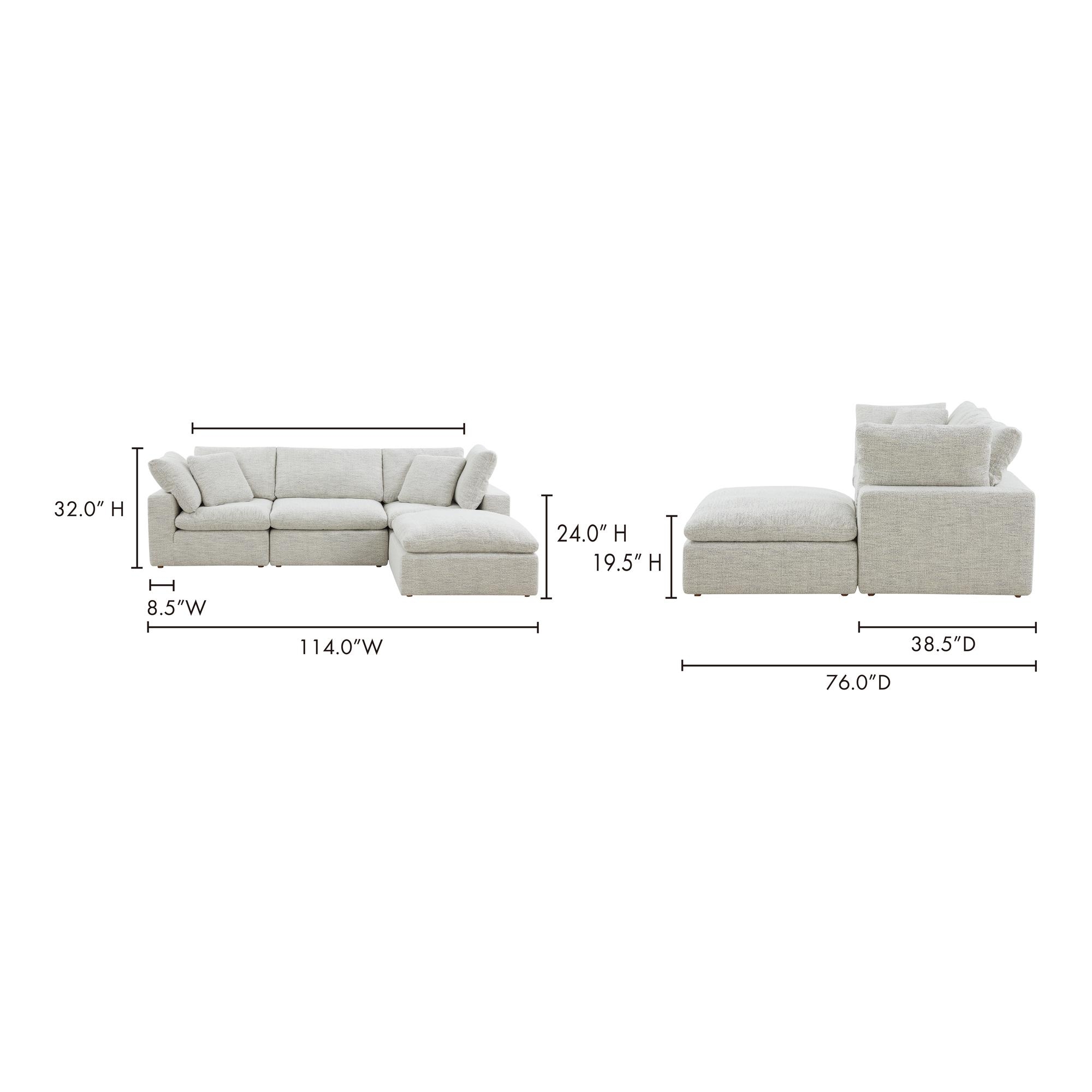 Terra Condo Lounge Modular Sectional Coastside Sand - Image 5